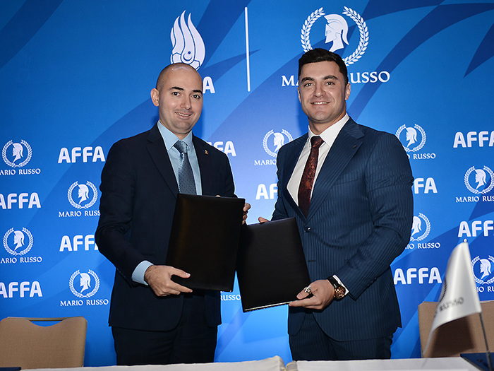 AFFA ilə “Mario Russo” arasında sponsorluq müqaviləsi imzalanıb (fotolar)