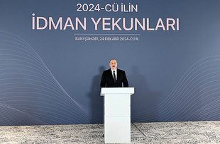 Prezident İlham Əliyev 2024-cü ilin idman yekunlarına həsr olunan mərasimdə çıxış edib